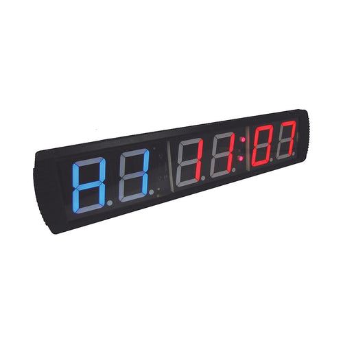 Gym Timer Clock with 6-Digit LED Display and Interval Modes