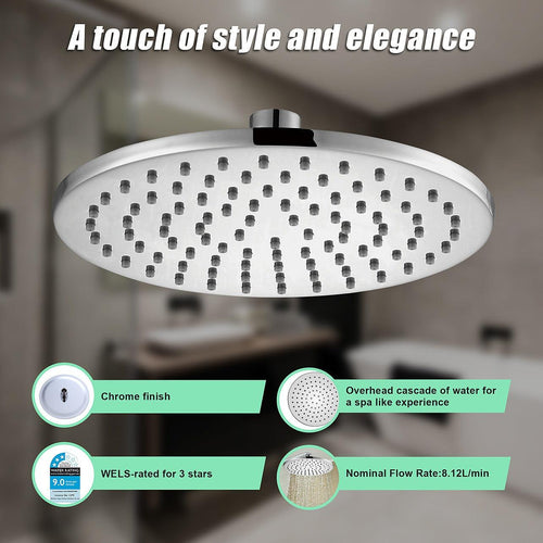 200mm Shower Head Round Chrome Showerhead