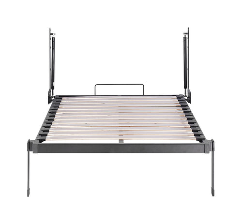 Single DIY Wall Bed Hardware Kit with Black handle – Frame & Mechanism for Custom Build