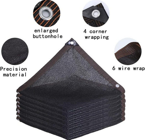 20m x 2m Fence Windscreen Privacy Screen Shade Cover Black Fabric Mesh Garden