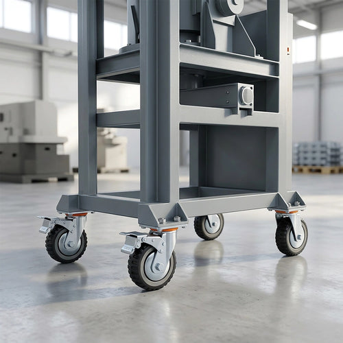 150mm Heavy Duty Plate Caster Wheels Set of 4 1200kg Swivel