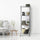 Modular Wire Storage Shelf 450 x 450 x 1800mm Steel Shelving - Carbon Chrome Plated with Wheels