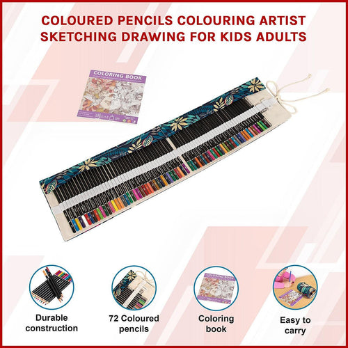 Coloured Pencils Colouring Artist Sketching Drawing for Kids Adults 