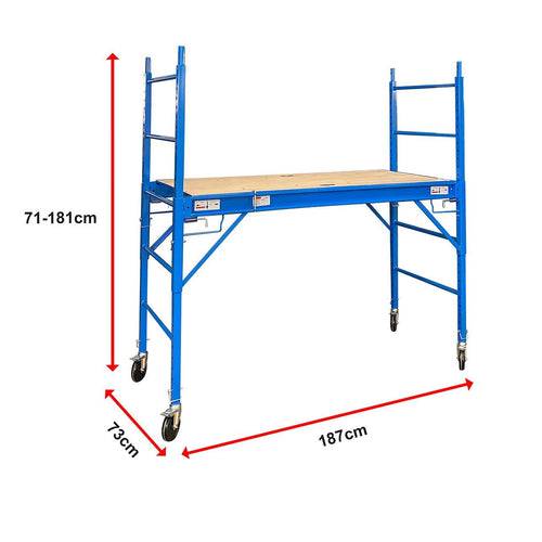 Blue Mobile Safety High Scaffold / Ladder Tool - 450kg