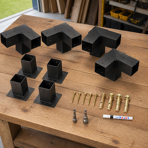 DIY Pergola Kit – Single Set with Brackets