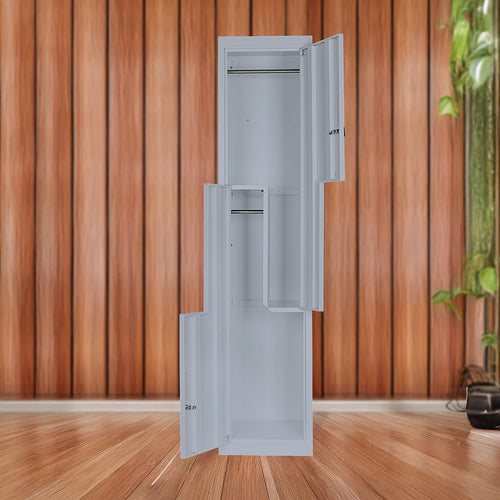 Multipurpose Locker – Grey Dual L-Shaped Door with Padlock-operated