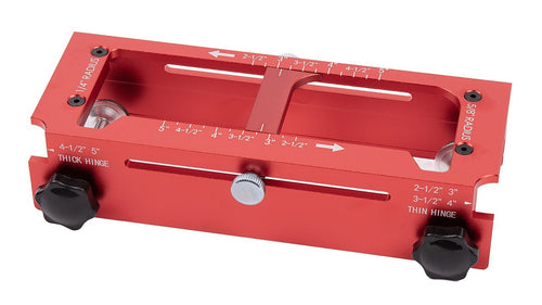 Door Hinge Jig Aluminium Adjustable Template Kit 63–127mm