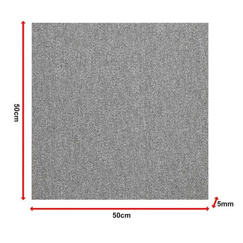 5m² Light Grey Carpet Tiles Set – Commercial & Home Flooring for Office, Retail & Living Areas