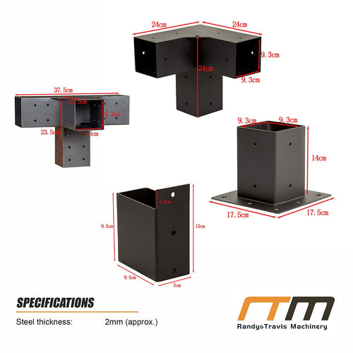 DIY Pergola Kit – Double with Top Rafters Set with Brackets