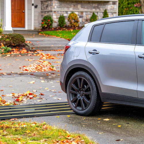 Car Driveway Curb Ramp Rubber 10,000 Kg Industrial Capacity