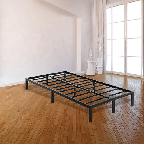 King Single Metal Bed Frame Full Steel Heavy Duty