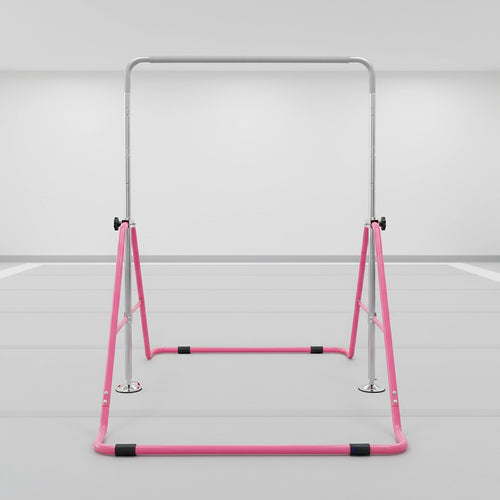 Kids Gymnastics Bars Training Horizontal Bar Monkey Kip Bar Pink