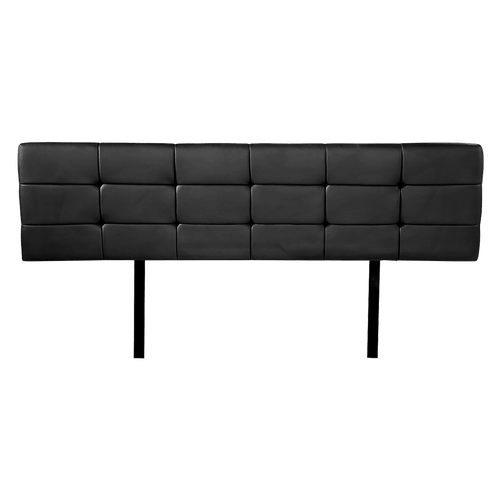 King PU Leather Bed Deluxe Headboard Bedhead - Black