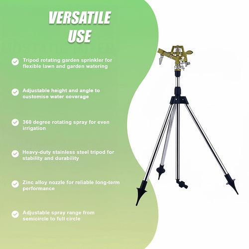 Tripod Rotating Sprinkler Automatic Irrigation for Garden Watering