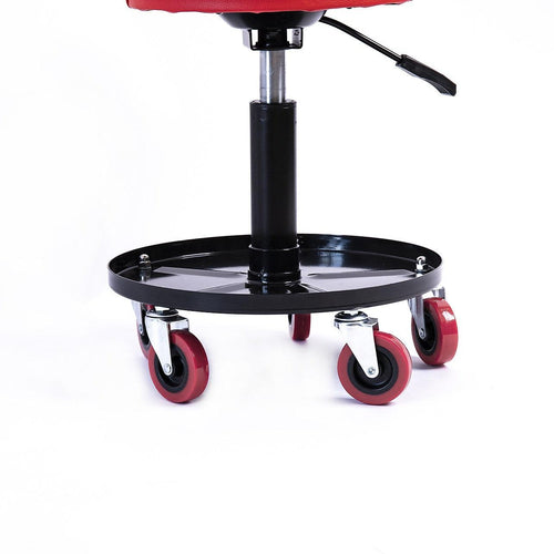  Rolling Shop Stool Mechanics Garage Stool Adjustable Work Seat Creeper