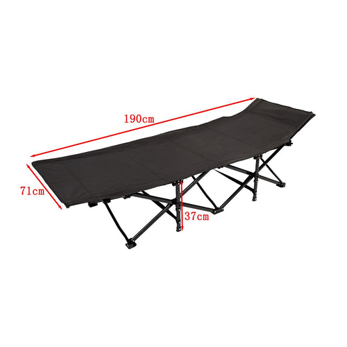 Camping Bed Elevated Cot with Mattress – Foldable Outdoor Sleeping Bed for Adults