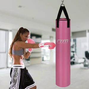 70lb Red Heavy Bag Kit Punching Boxing Bag Gloves Hand Wraps