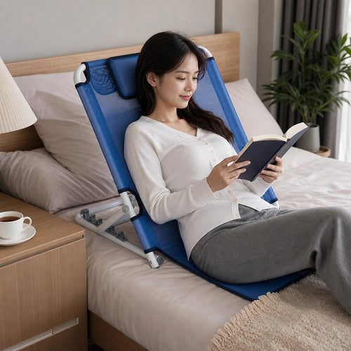 Adjustable Bed Backrest Support Foldable Sit Up Patient Chair