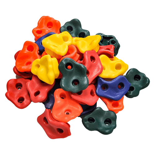 Jungle Gym Rock Climbing Holds Kids Wall Mounting Hardware Knotted Rope 25 Handles Playground