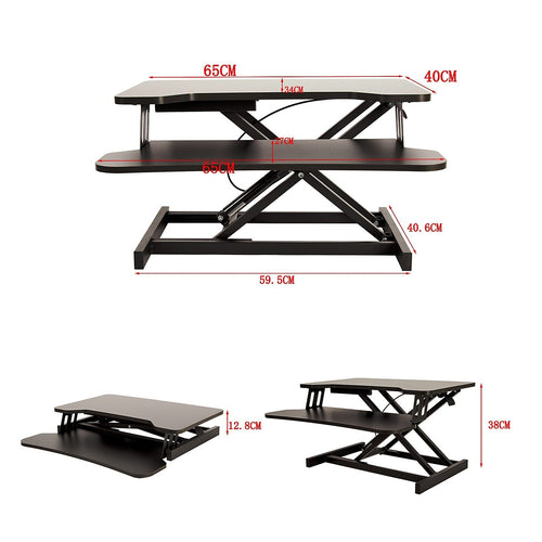 Ergonomic Standing Desk Converter – Height Adjustable Sit Stand Workstation