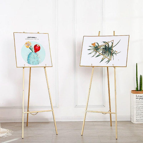 Easel Tripod Metal Painting  Wedding Photo Frame Display Bracket Advertising 