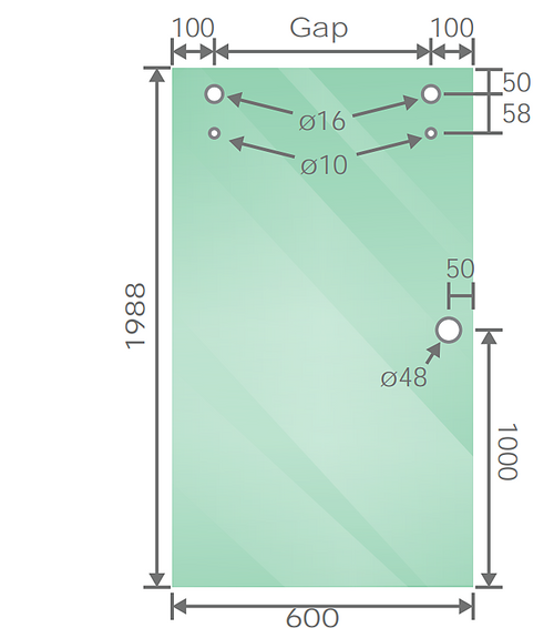 120x80cm Frameless Glass Sliding Corner Shower – With Black Rail and Wall channel for Contemporary Bathrooms