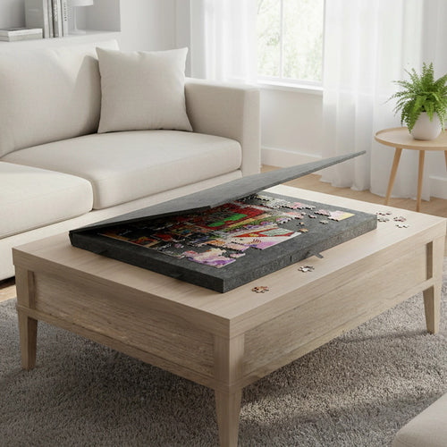 1000 Piece Jigsaw Puzzle Board with 6 Drawers Portable Felt Table