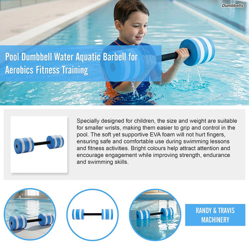 Pool Dumbbell Water Aquatic Barbell for Aerobics and Fitness Training
