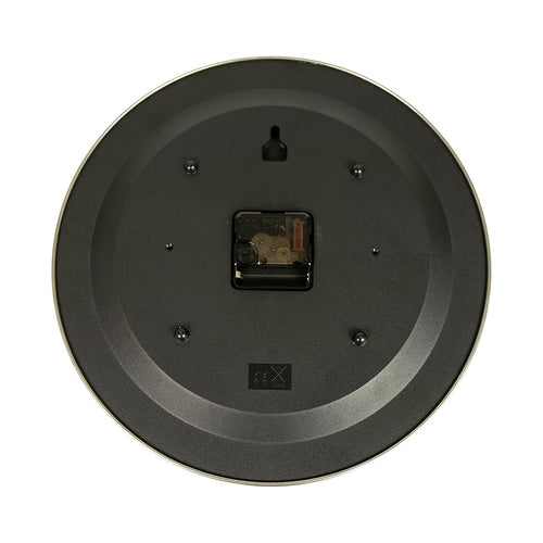 14-inch Round Wall Clock Silent Non-Ticking Quartz Battery Operated Wood Grain