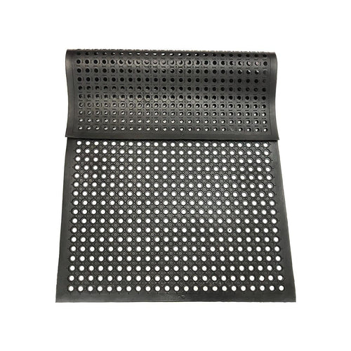  Heavy Duty Floor Mat Anti Fatigue Kitchen Bar Rubber Drainage Black