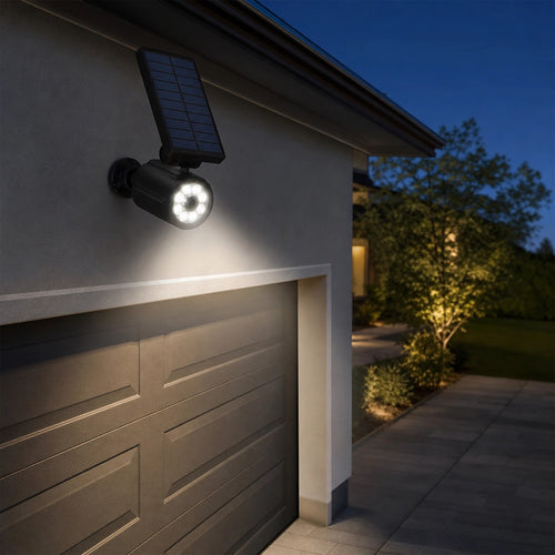 Solar Security Light with Motion Sensor & Camera-Style Design