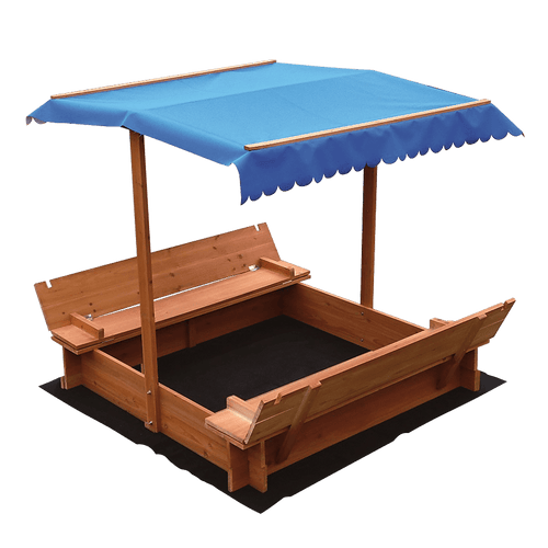 Kids Wooden Toy Sandpit with Canopy