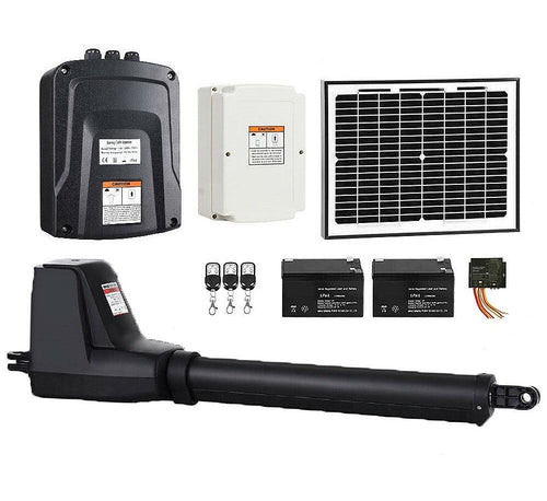 400KG Single Swing Auto Motor Remote Gate Opener With 10W Mono Backup Solar