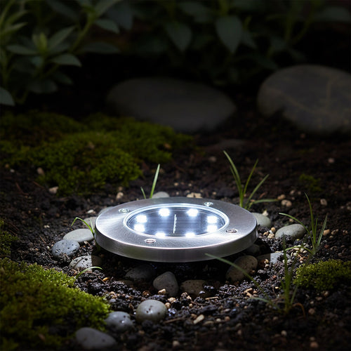 12x Solar Powered LED Buried Inground Recessed Light Garden Outdoor Deck Path