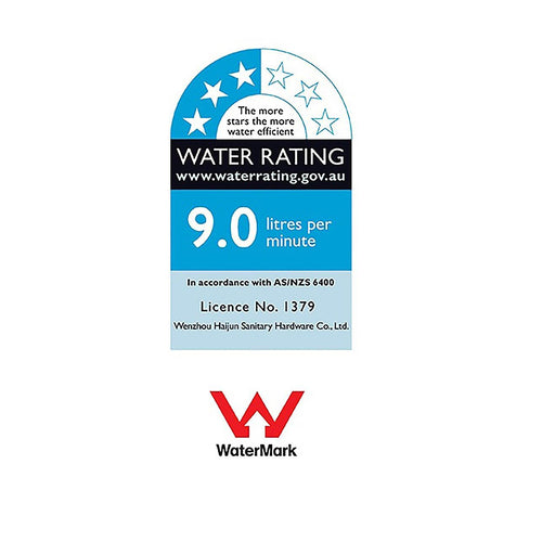 WELS 10" Chrome Rain Shower Head Set Square Dual Heads High Pressure with Handheld