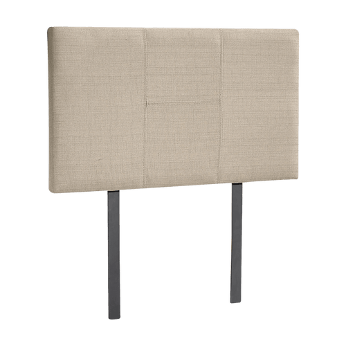 Single Beige Linen Fabric Bed Headboard Bedhead