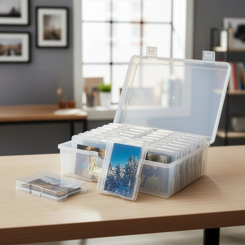 Jumbo Photo Storage Box 1600 4x6 Picture Album Organizer Container Craft Case
