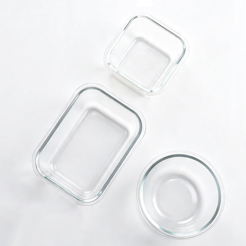 24 Piece Glass Food Storage Containers with Airtight Leakproof Lids Meal Prep Kitchen Storage Set