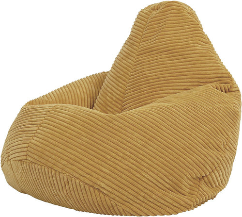 Jumbo Cord Beanbag Chair Cover Unfilled Large Bean Bag - Mustard