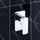 Single Square Shower Bath Mixer Tap Bathroom WATERMARK Approved - Chrome