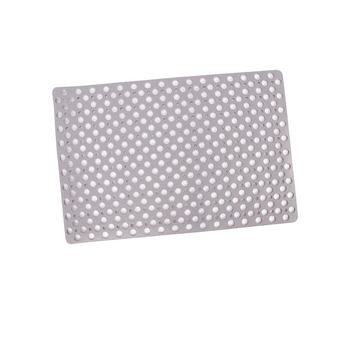 60x90cm Grey Non Slip Bath Mat TPE Shower Mat with Suction Cups