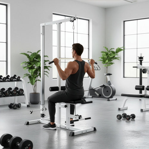 Home Gym Lat Pull Down Multi Workout Machine