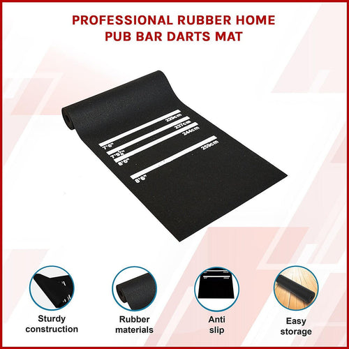 Professional Rubber Home Pub Bar Darts Mat