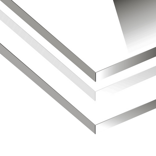 Toughened 90 x 70cm White Glass Kitchen Splashback – Modern Heat-Resistant Design for Homes