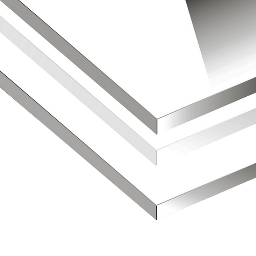 Toughened 60 x 70cm White Glass Kitchen Splashback