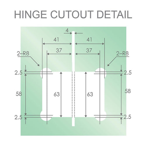 120x110cm Corner Frameless Shower Screen with Nickel Brackets and SS Hinges, Square Knob Handle