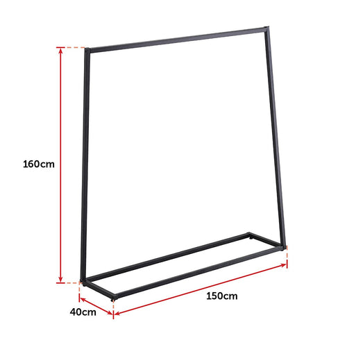 Commercial Clothing Garment Rack Retail Shop Black