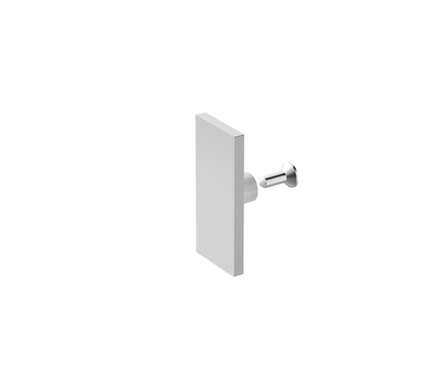 140x90cm Frameless Glass Sliding Corner Shower – With White Rail and U-brackets for Contemporary Bathrooms