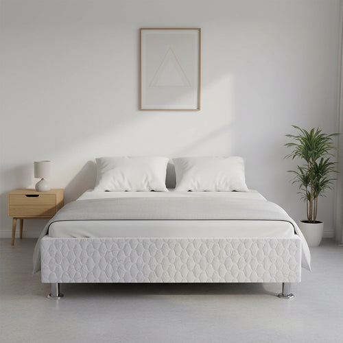Double Bed Base with Slats & Cover – Sturdy Ensemble Frame