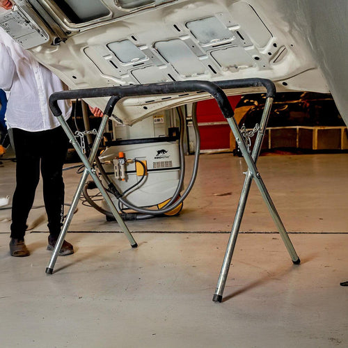 Fender Work Bench Panel Stand Curved Legs Panel Repair Beating Spray Painting